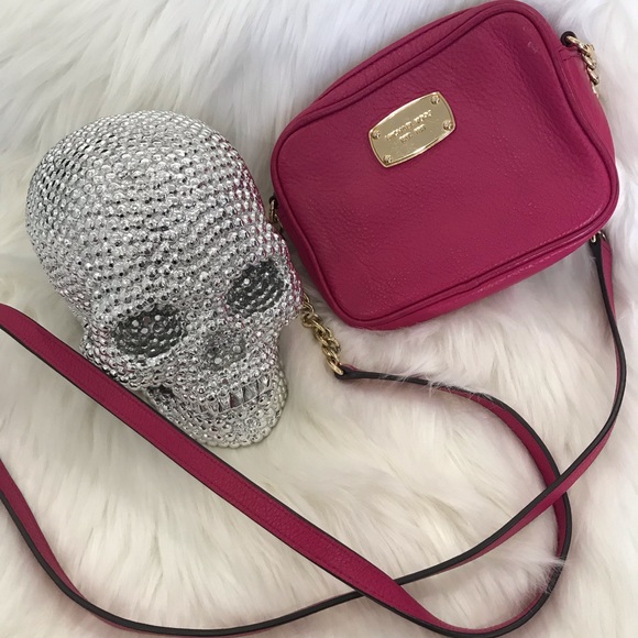 Michael Kors Pink Pebble Dover Crossbody